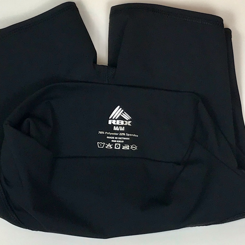 RBX Midnight Black Active Shorts